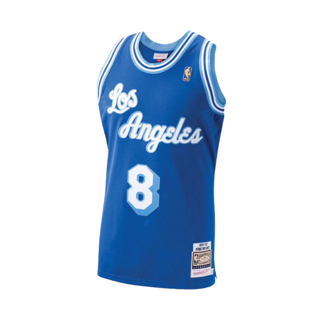 Regata Los Angeles Lakers #8 Kobe Bryant Royal Blue 1996-97 Anniversary Basketball Authentic Jersey