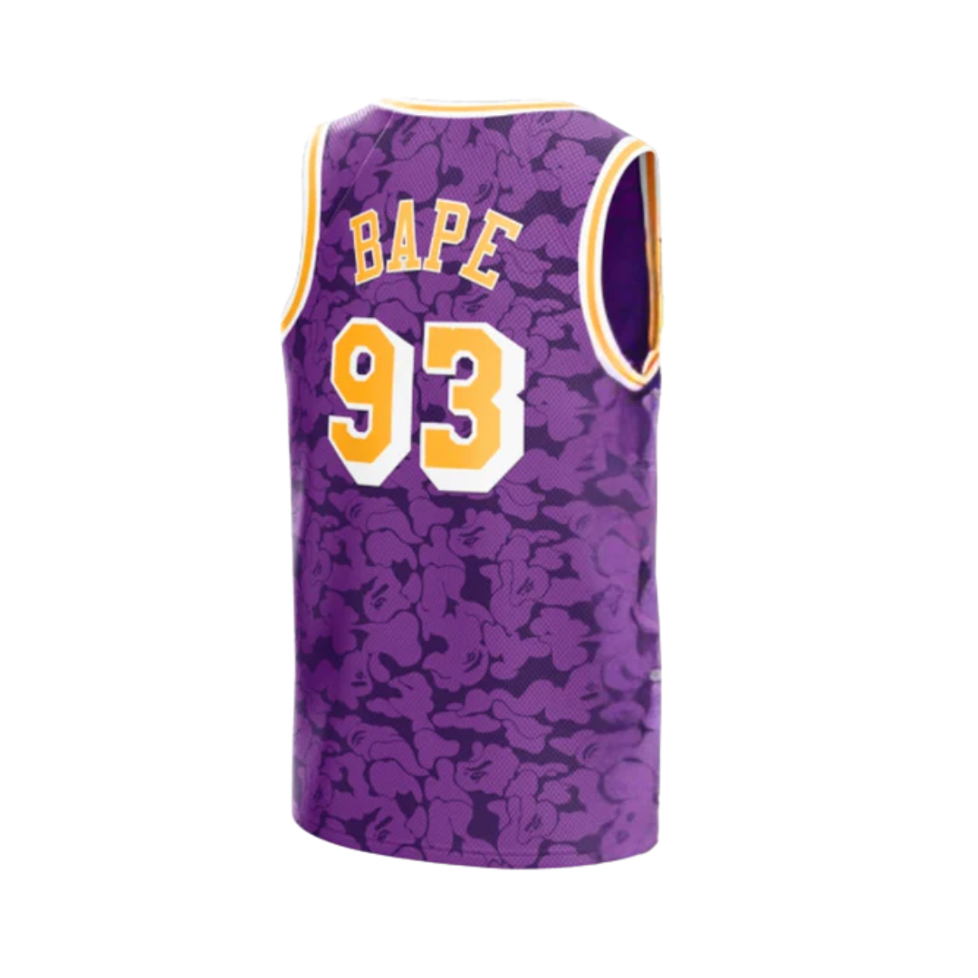Regata - NBA x M&N x BAPE Jersey Los Angeles Lakers Purple