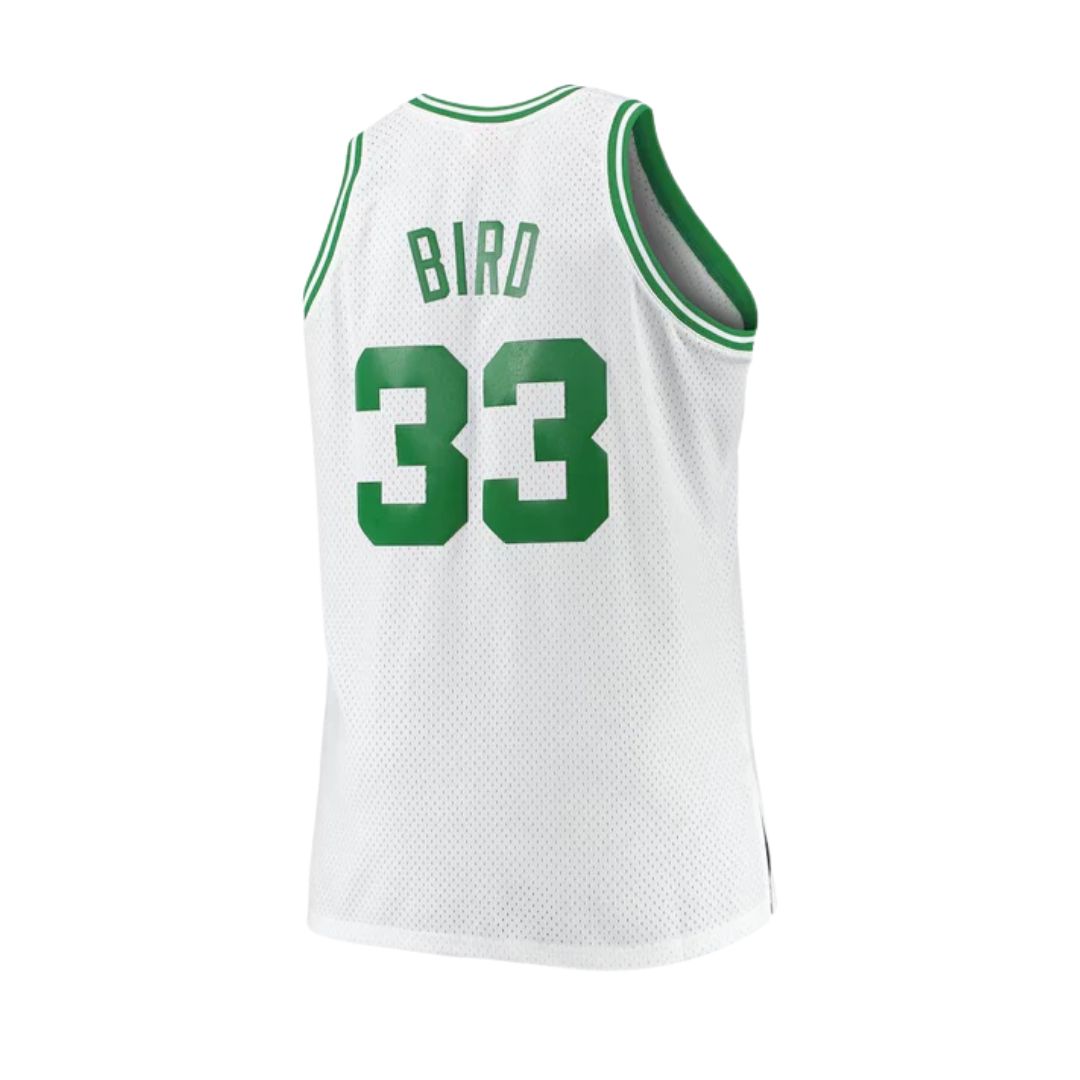 Regata NBA Boston Celtics 1985/86 Mitchell & Ness Hardwood Classics Swingman Larry Bird 33 Branca