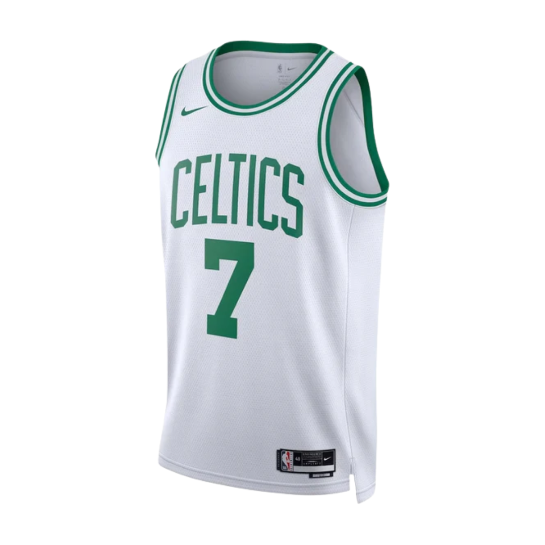Regata NBA Boston Celtics Association Edition Swingman Jersey Branca Jaylen Brown 7