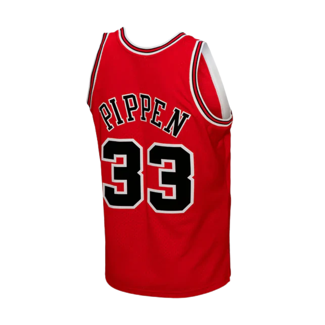 Regata NBA Chicago Bulls 2003/04 Mitchell & Ness Hardwood Classics Swingman Vermelha Scottie Pippen 33