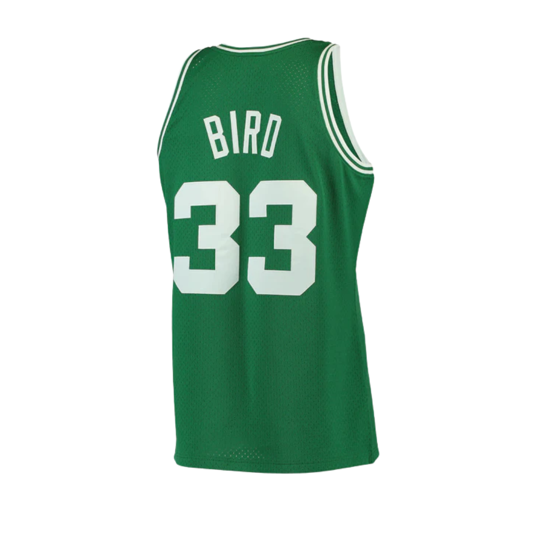 Regata NBA Boston Celtics 1985/86 Mitchell & Ness Hardwood Classics Swingman Larry Bird 33 Verde
