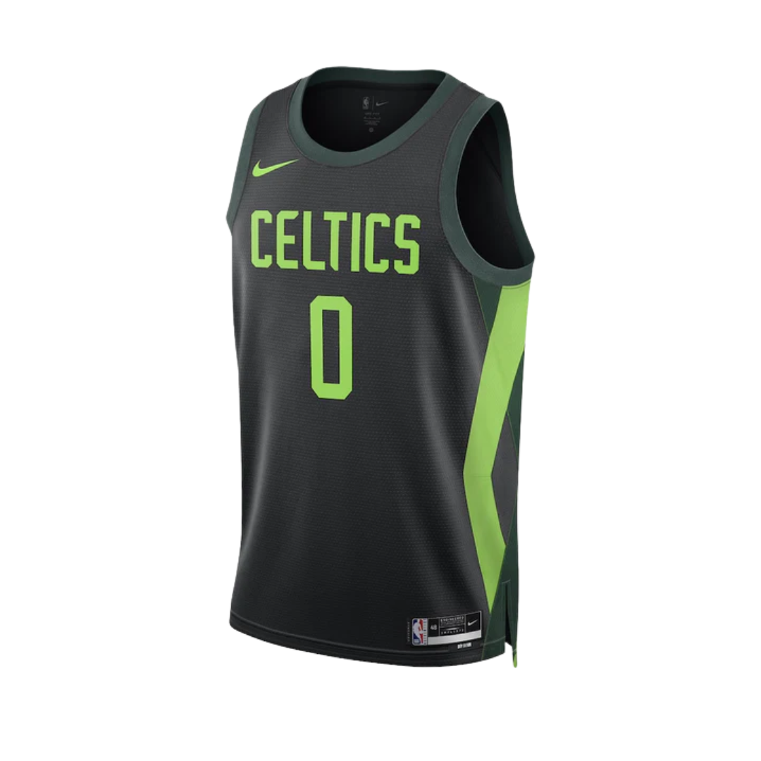 Regata NBA Boston Celtics 24/25 City Edition Swingman Jersey Jayson Tatum 0 Preta