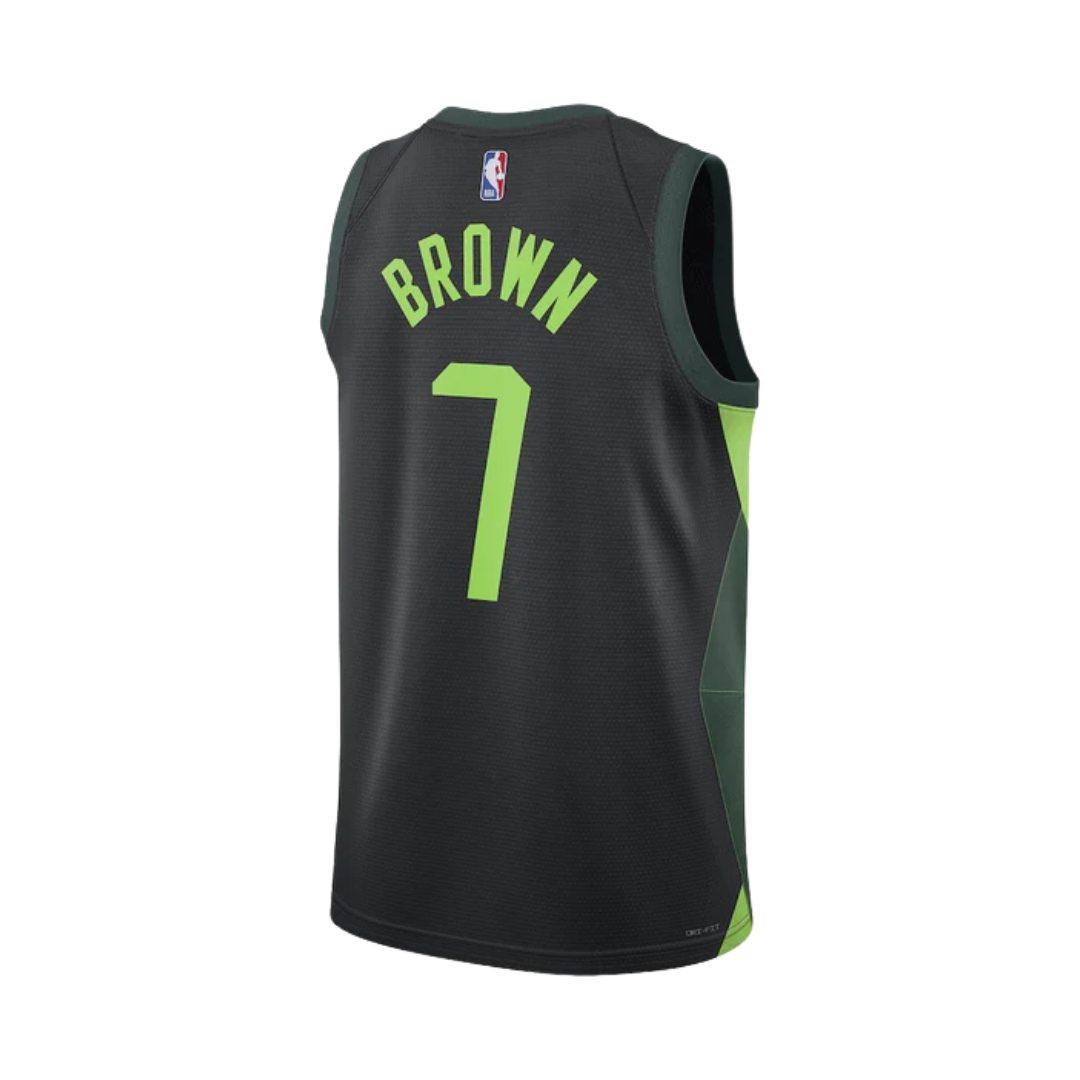Regata NBA Boston Celtics 24/25 City Edition Swingman Jersey Jaylen Brown 7 Preta