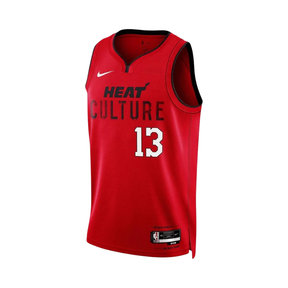 Regata NBA Miami Heat City Edition 25/26 Swingman Jersey Bam Adebayo 13 Vermelha