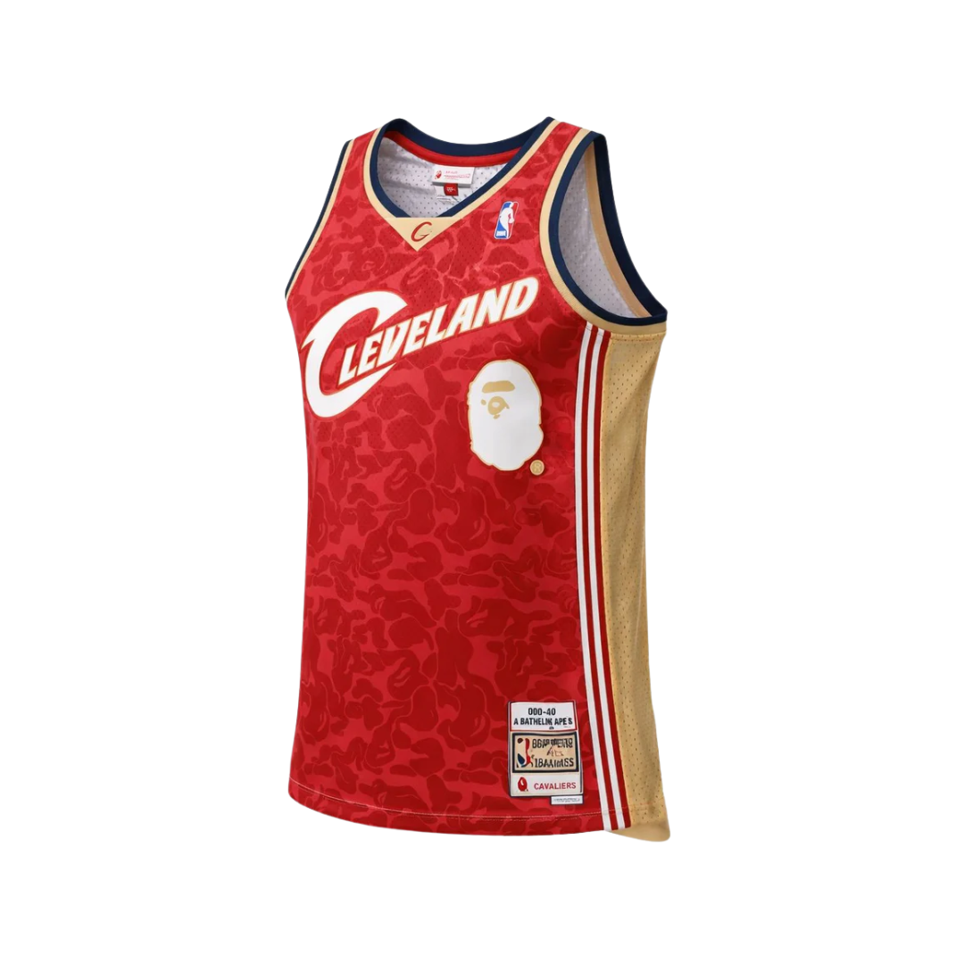 Regata Swingman BAPE X Cleveland Cavaliers Mitchell & Ness Hardwood Classics 2003/04