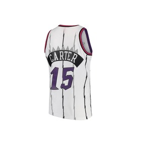 Regata NBA Toronto Raptors 1998/99 Mitchell & Ness Hardwood Classics Swingman Branca Vince Carter 15