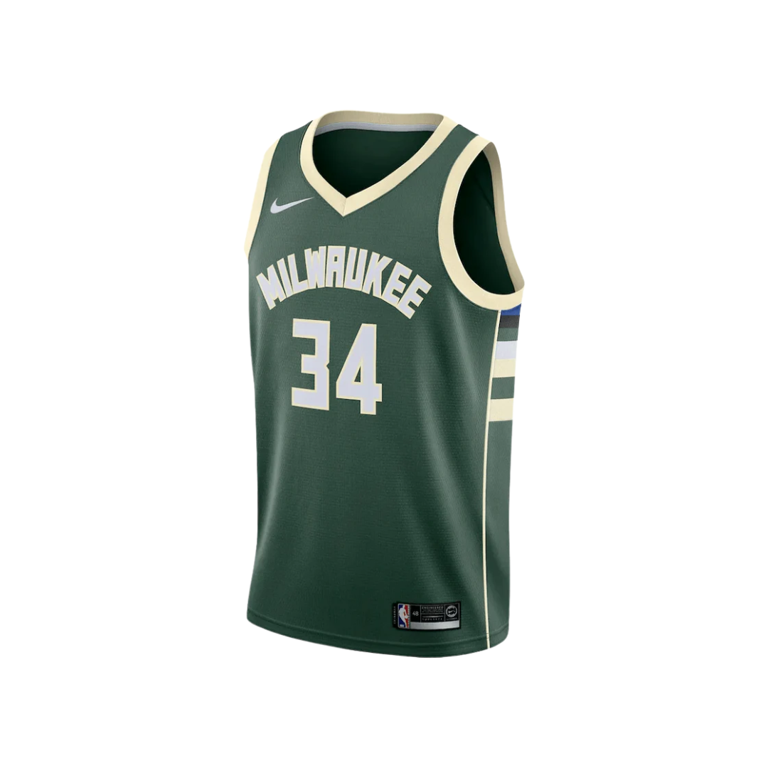 Regata NBA Milwaukee Bucks Icon Edition Jersey Giannis Antetokounmpo 34