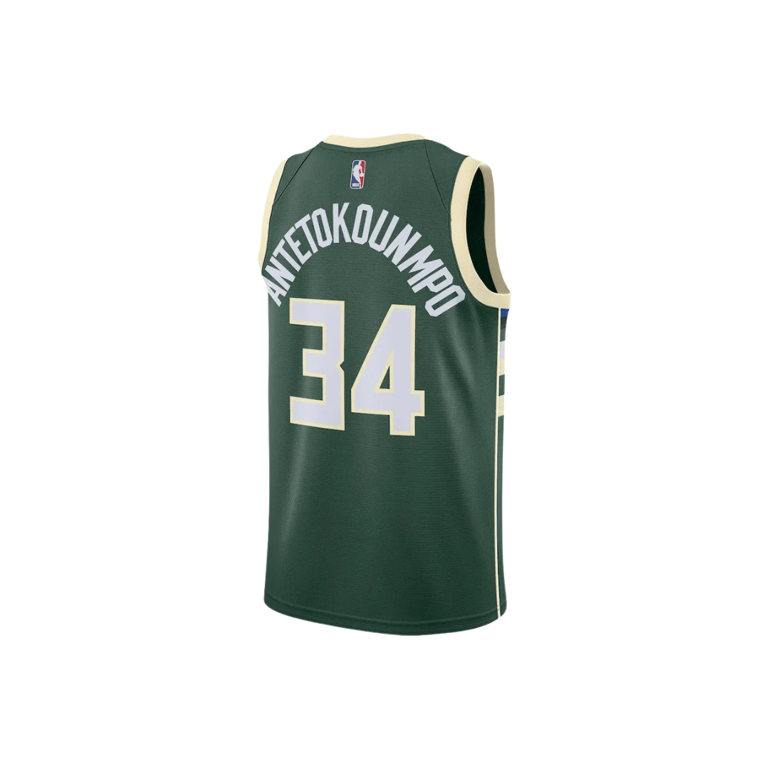 Regata NBA Milwaukee Bucks Icon Edition Jersey Giannis Antetokounmpo 34