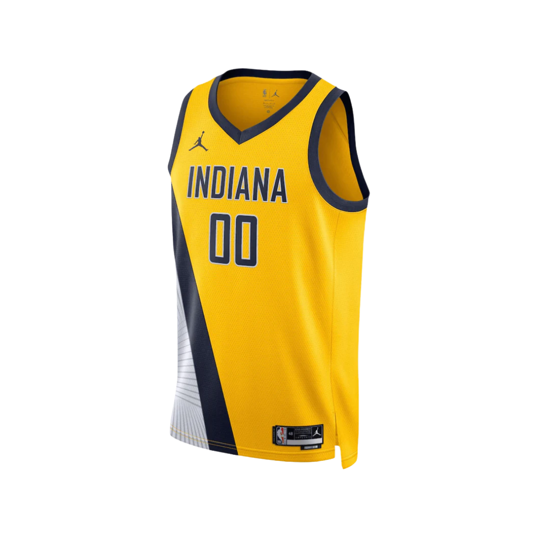 Regata NBA Indiana Pacers Jordan Statement Edition Swingman Jersey Amarela Bennedict Mathurin
