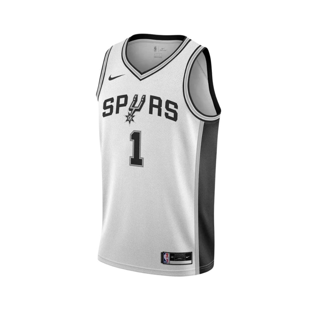 Regata NBA San Antonio Spurs Association Edition 23/24 Swingman Jersey Victor Wembanyama 1 Branca