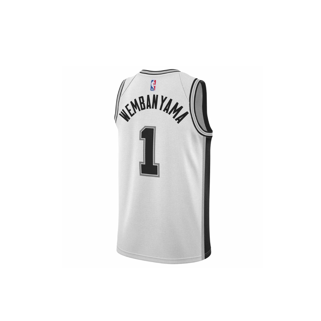 Regata NBA San Antonio Spurs Association Edition 23/24 Swingman Jersey Victor Wembanyama 1 Branca