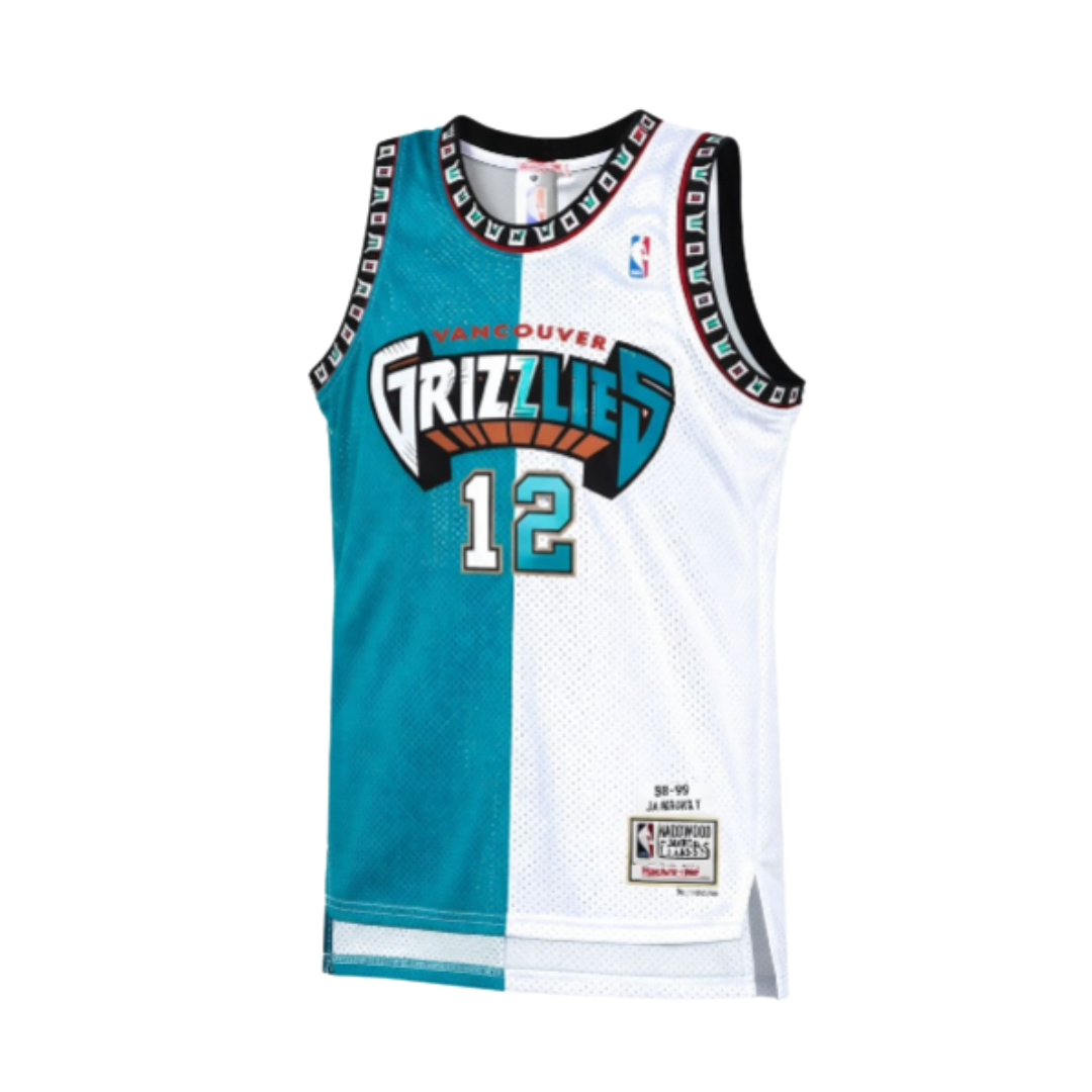 Regata NBA Memphis Grizzlies Ja Morant White Teal Split Two-Tone
