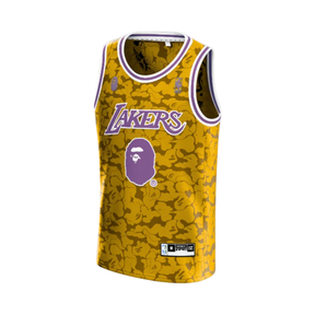 Regata NBA - BAPE x Mitchell & Ness Lakers ABC Basketball Swingman Jersey