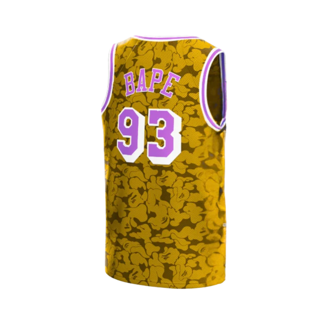 Regata NBA - BAPE x Mitchell & Ness Lakers ABC Basketball Swingman Jersey