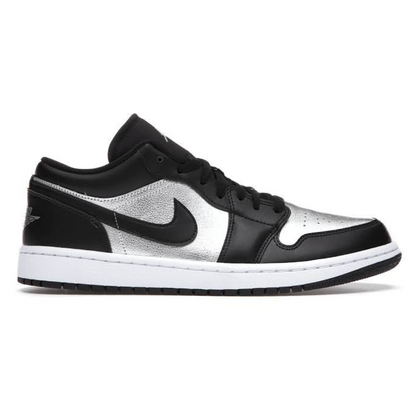 Jordan 1 Low Black Metallic Silver