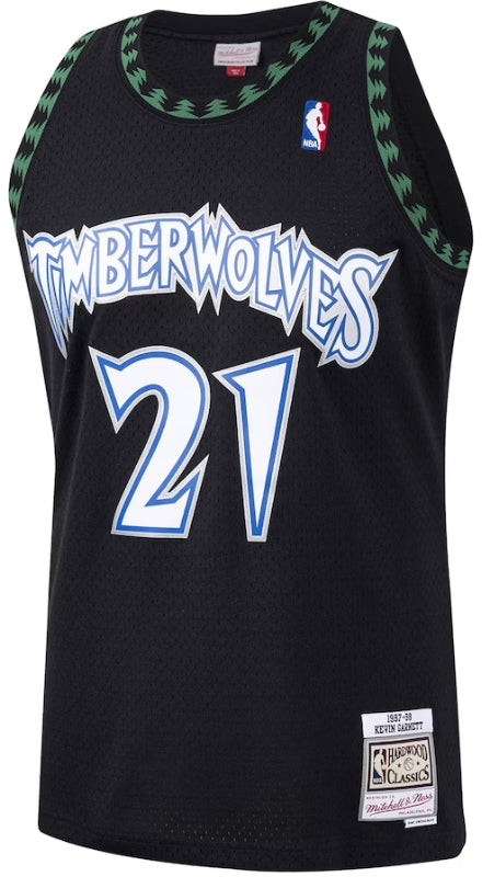 Regata Swingman Minnesota Timberwolves Mitchell & Ness Branca Hardwood Classics 1997/98