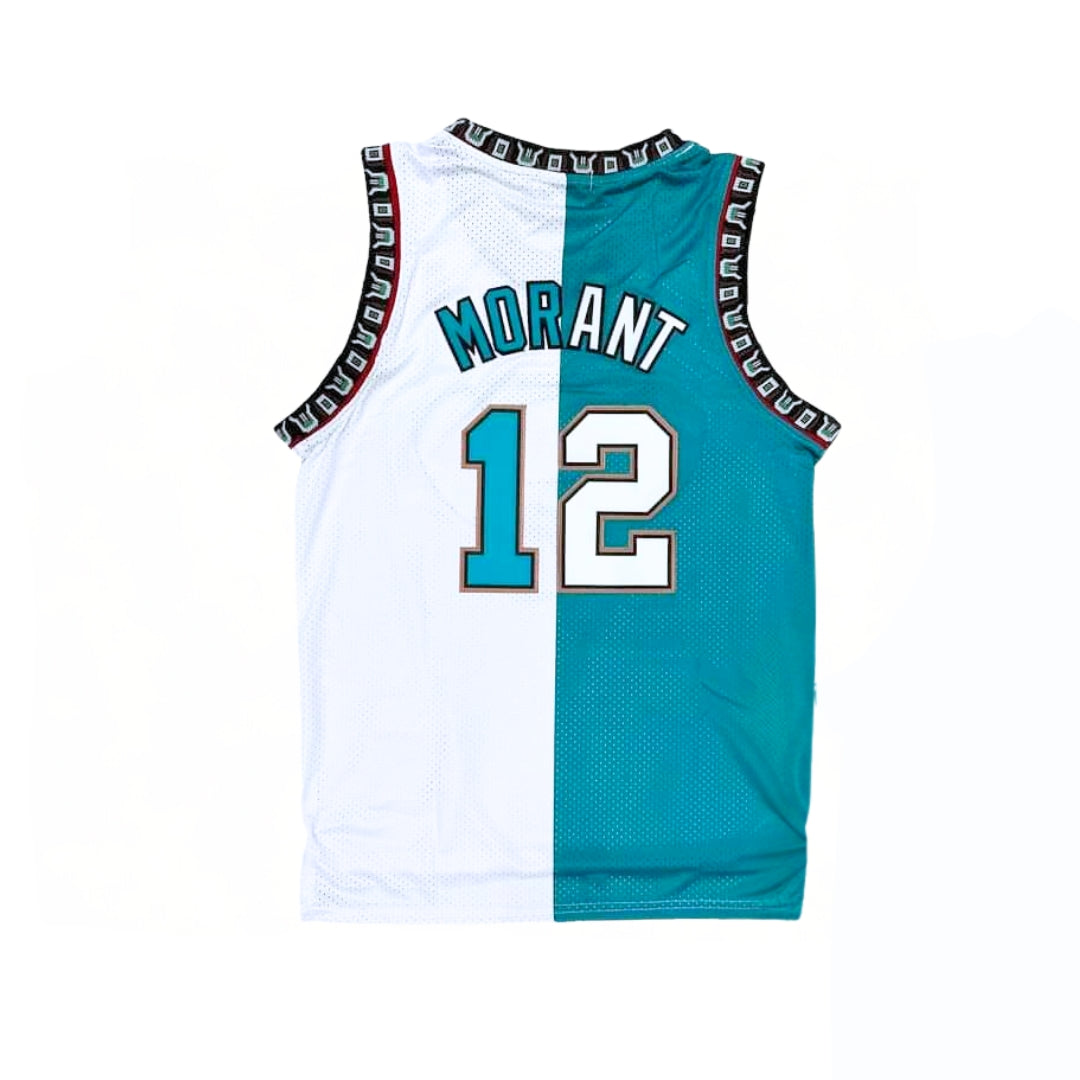 Regata NBA Memphis Grizzlies Ja Morant White Teal Split Two-Tone