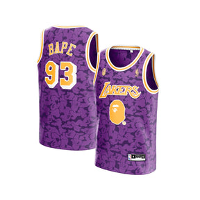 Regata - NBA x M&N x BAPE Jersey Los Angeles Lakers Purple