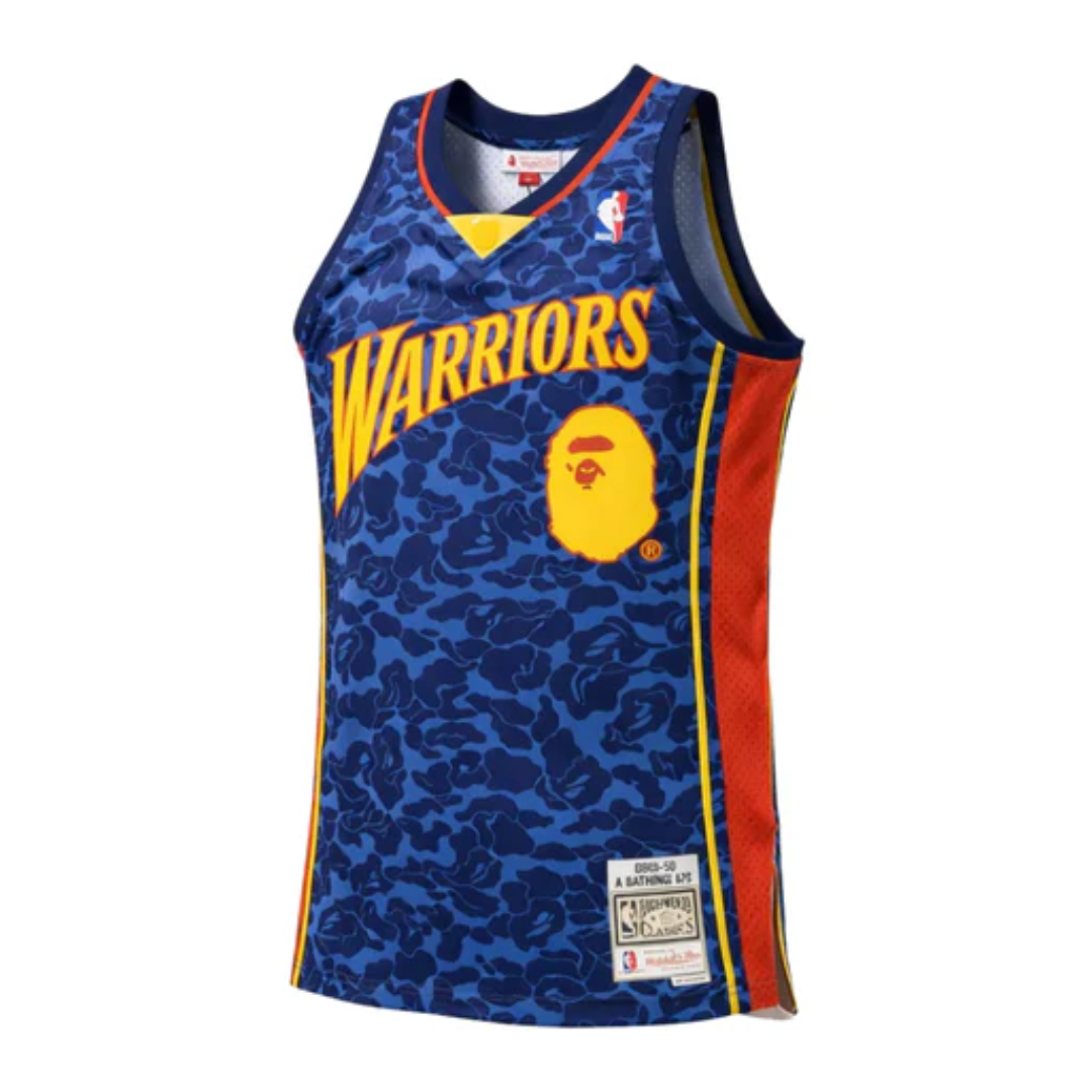 Regata Swingman BAPE X Golden State Warriors Mitchell & Ness Hardwood Classics 2009/10