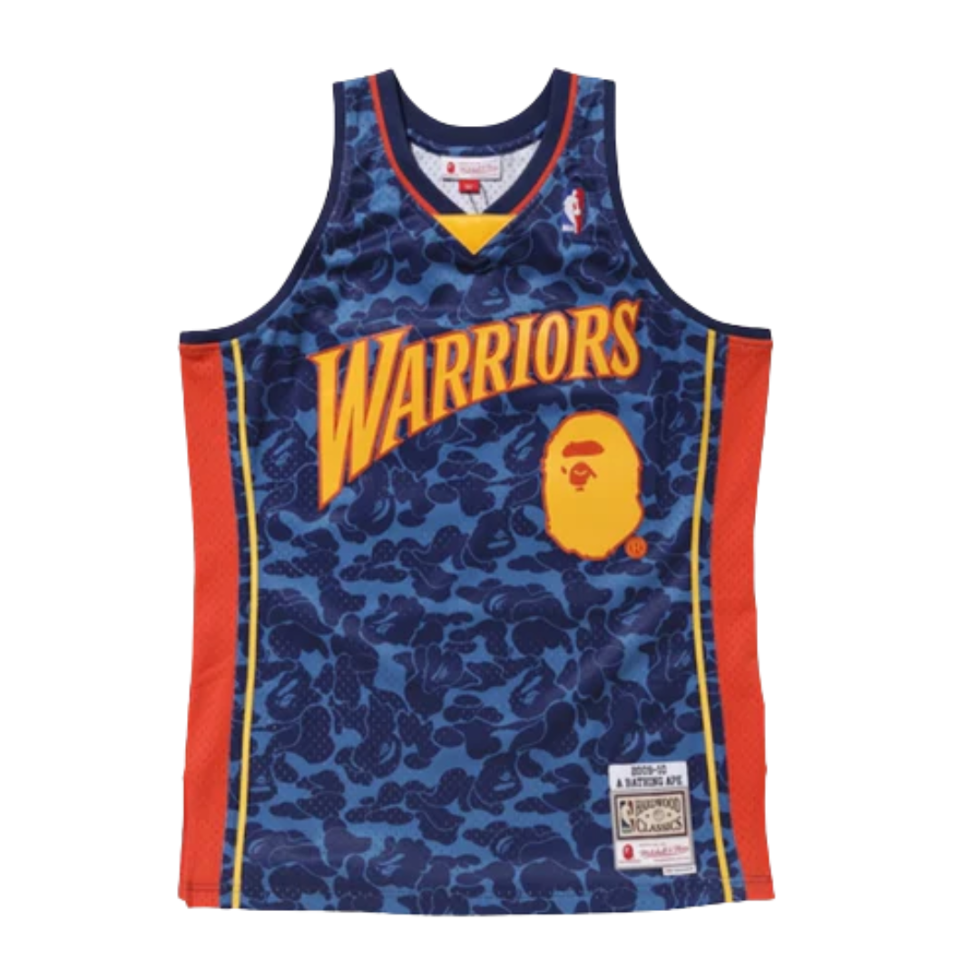 Regata Swingman BAPE X Golden State Warriors Mitchell & Ness Hardwood Classics 2009/10 (2)