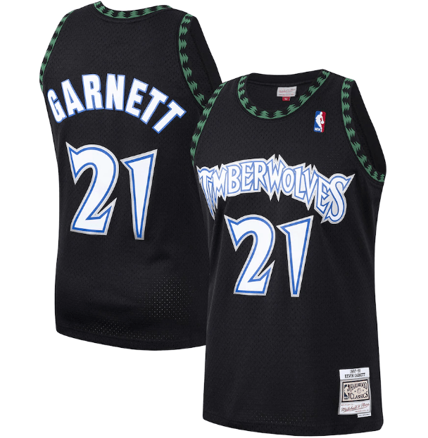Regata Swingman Minnesota Timberwolves Mitchell & Ness Branca Hardwood Classics 1997/98