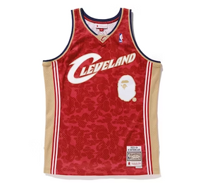Regata Swingman BAPE X Cleveland Cavaliers Mitchell & Ness Hardwood Classics 2003/04