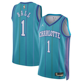 Regata NBA Charlotte Hornets Jordan Classic Edition 23/24 Swingman Jersey LaMelo Ball 1 Verde