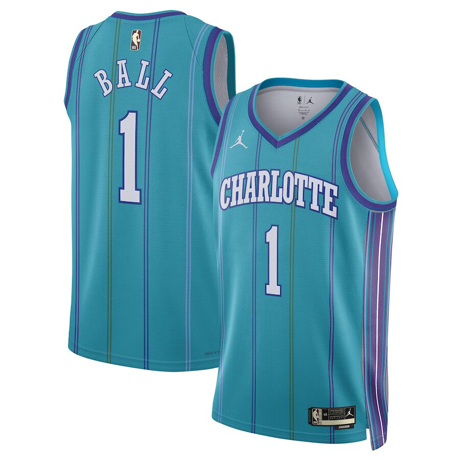 Regata NBA Charlotte Hornets Jordan Classic Edition 23/24 Swingman Jersey LaMelo Ball 1 Verde