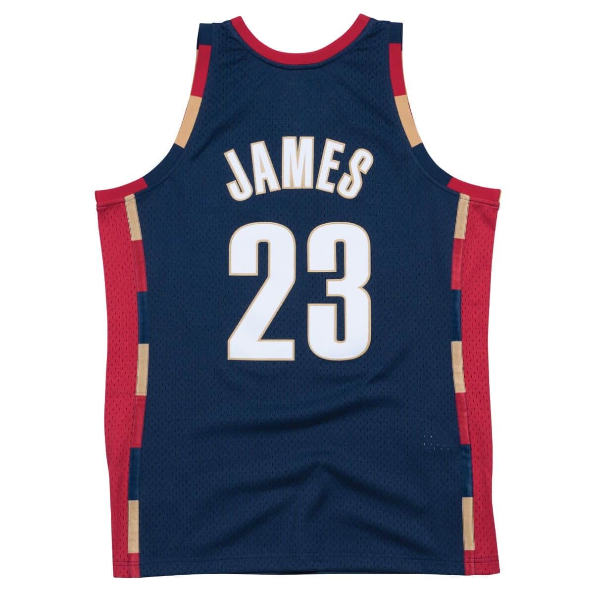 Regata NBA Cleveland Cavaliers 2008/09 Mitchell & Ness Hardwood Classics Swingman Azul Marinho LeBron James