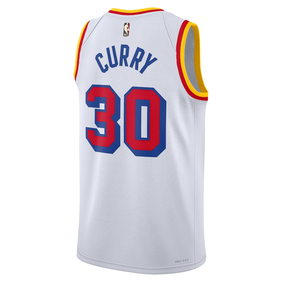 Regata NBA Golden State Warriors Classic Edition 24/25 Swingman Jersey Stephen Curry 30 Branca