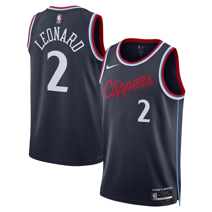 Regata NBA Los Angeles Clippers 24/25 Icon Edition Jersey Kawhi Leonard 2 Navy