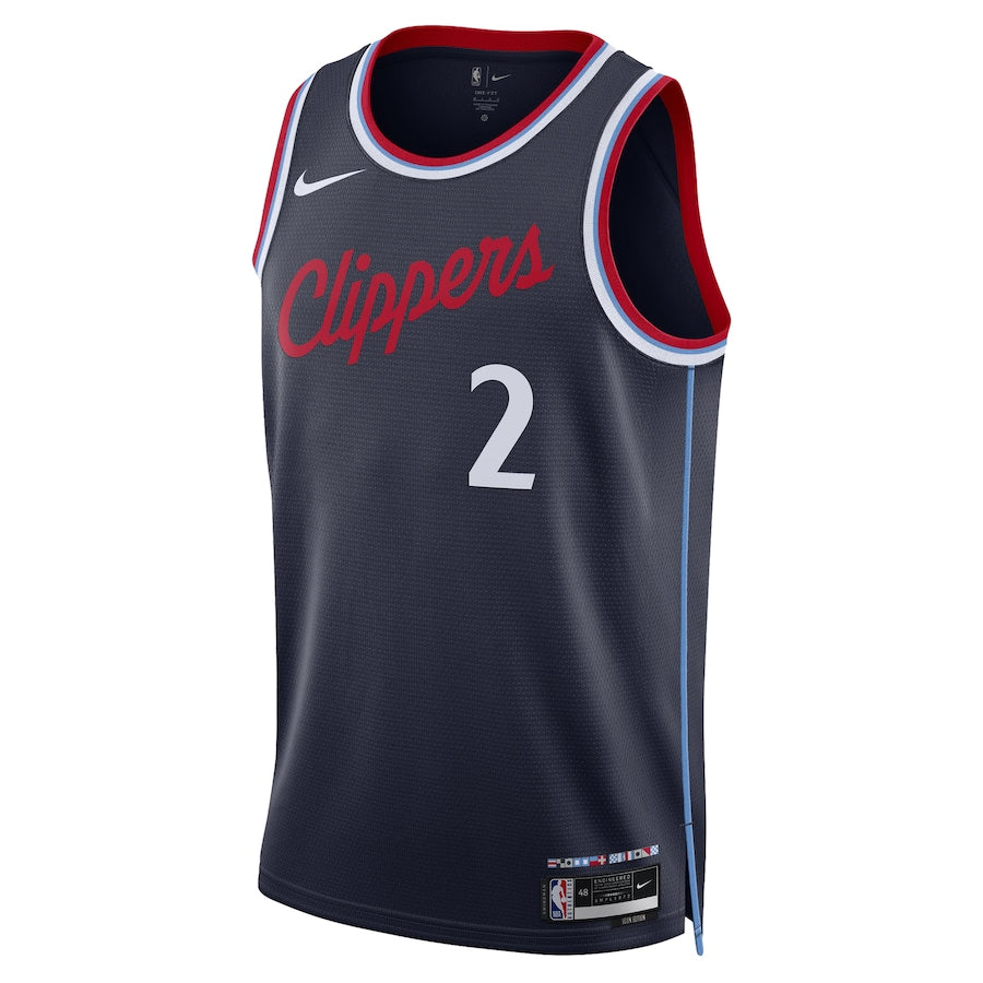 Regata NBA Los Angeles Clippers 24/25 Icon Edition Jersey Kawhi Leonard 2 Navy