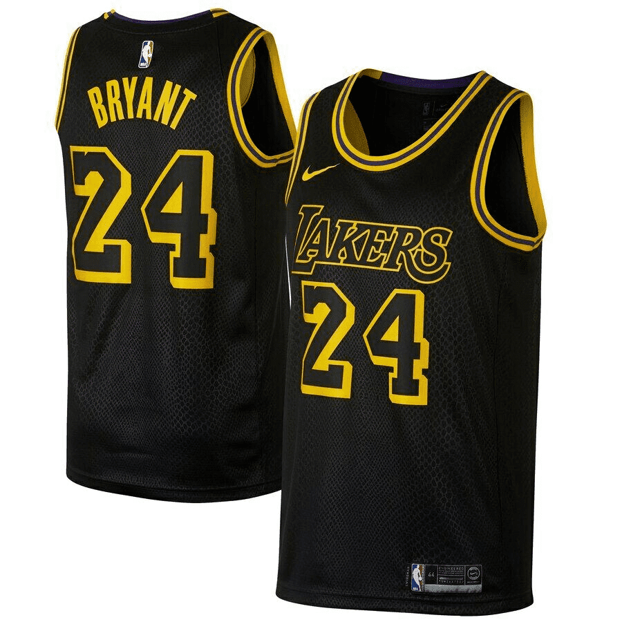 Regata NBA Los Angeles Lakers Black Mamba Edition Jersey Kobe Bryant 24