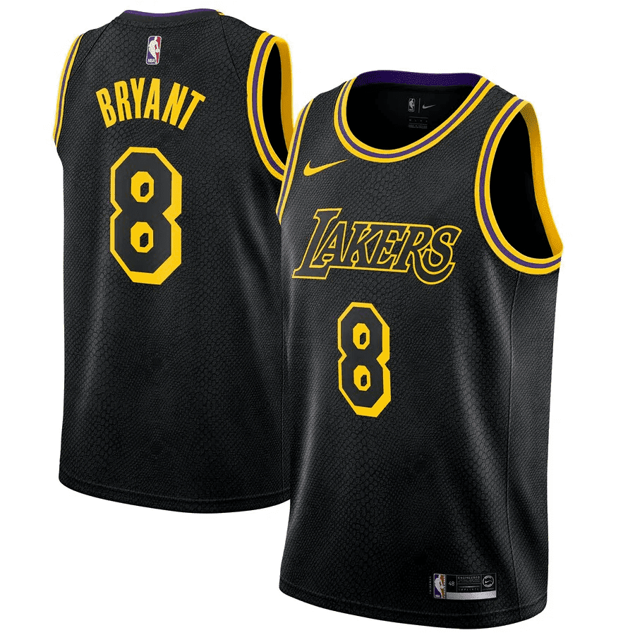Regata NBA Los Angeles Lakers Black Mamba Edition Jersey Kobe Bryant 8