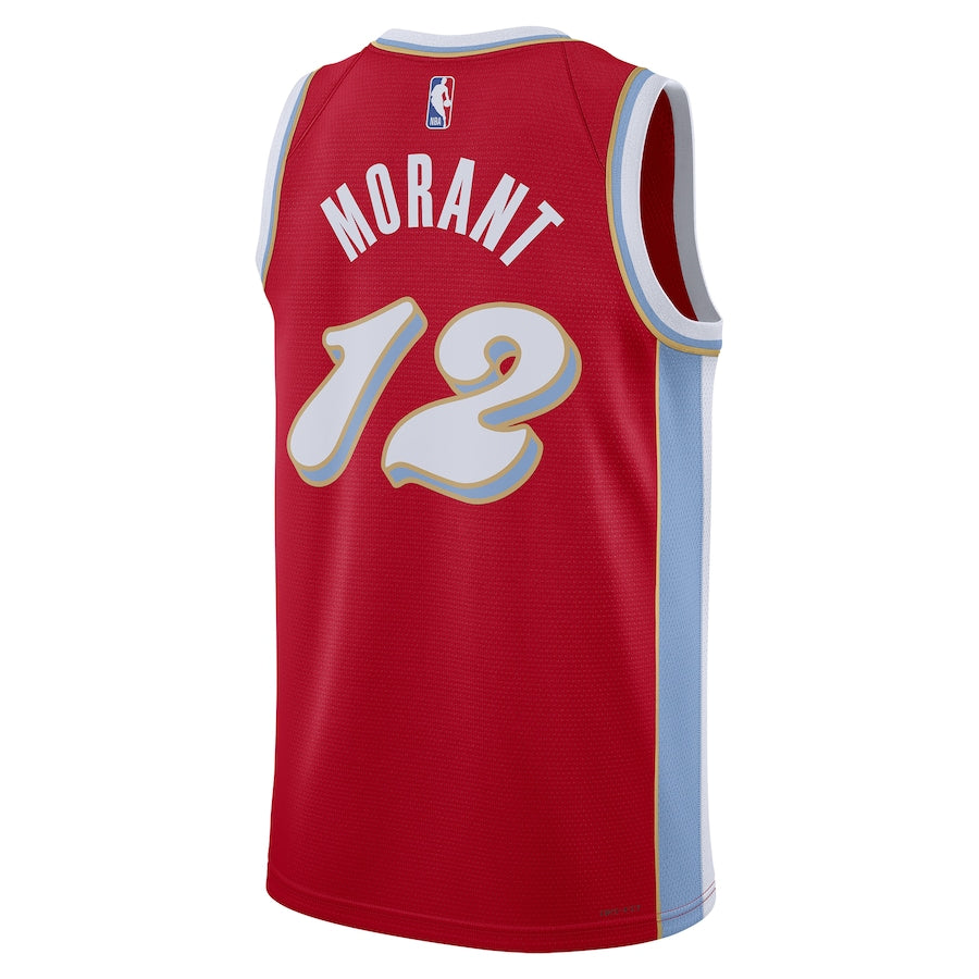 Regata NBA Memphis Grizzlies 23/24 City Edition Swingman Jersey Ja Morant 12 Vermelha