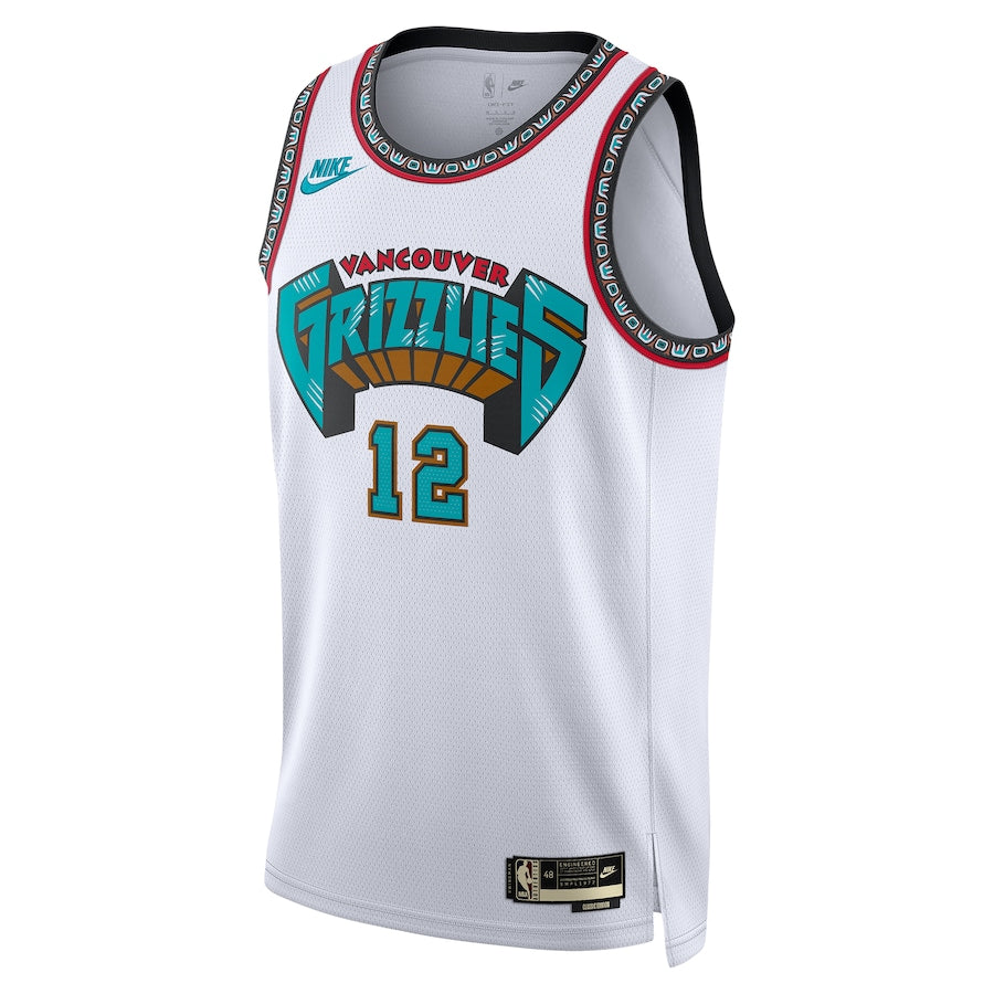 Regata NBA Memphis Grizzlies Classic Edition 24/25 Swingman Jersey Branca Ja Morant 12