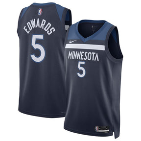 Regata NBA Minnesota Timberwolves Icon Edition Swingman Jersey Anthony Edwards 5 Azul
