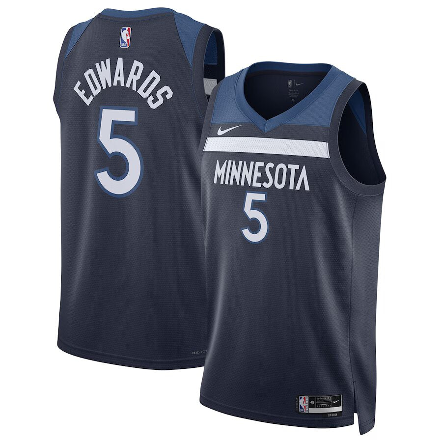 Regata NBA Minnesota Timberwolves Icon Edition Swingman Jersey Anthony Edwards 5 Azul