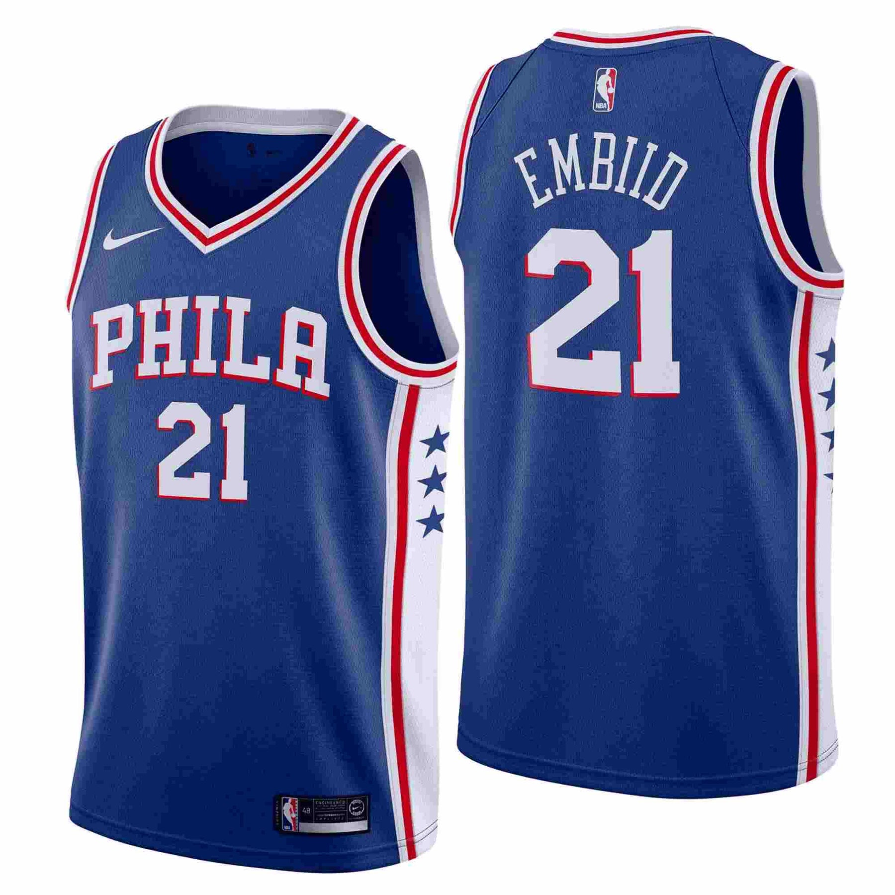Regata NBA Philadelphia 76ers Icon Edition Jersey 2021 Joel Embiid 21