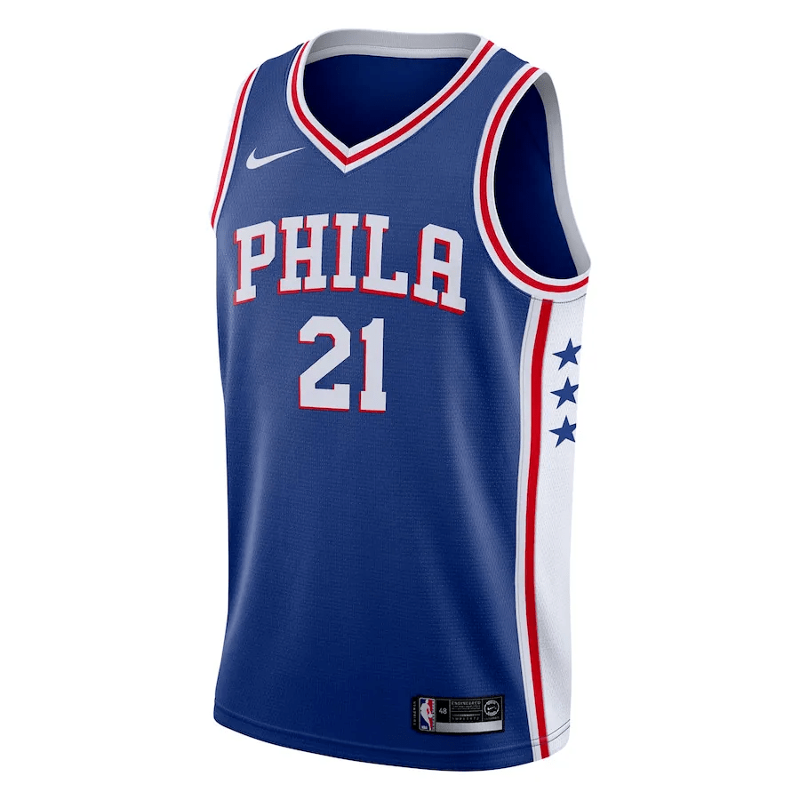 Regata NBA Philadelphia 76ers Icon Edition Jersey 2021 Joel Embiid 21