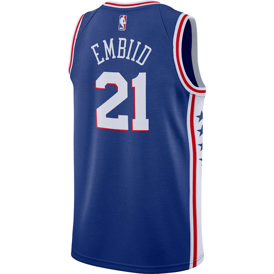 Regata NBA Philadelphia 76ers Icon Edition Jersey 2021 Joel Embiid 21