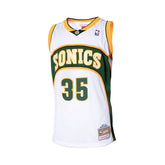 Regata NBA Seattle SuperSonics 2007/08 Home Mitchell & Ness Hardwood Classics Swingman Branca Kevin Durant 35
