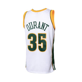 Regata NBA Seattle SuperSonics 2007/08 Home Mitchell & Ness Hardwood Classics Swingman Branca Kevin Durant 35