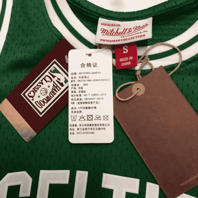 Regata NBA Boston Celtics 1985/86 Mitchell & Ness Hardwood Classics Swingman Larry Bird 33 Verde