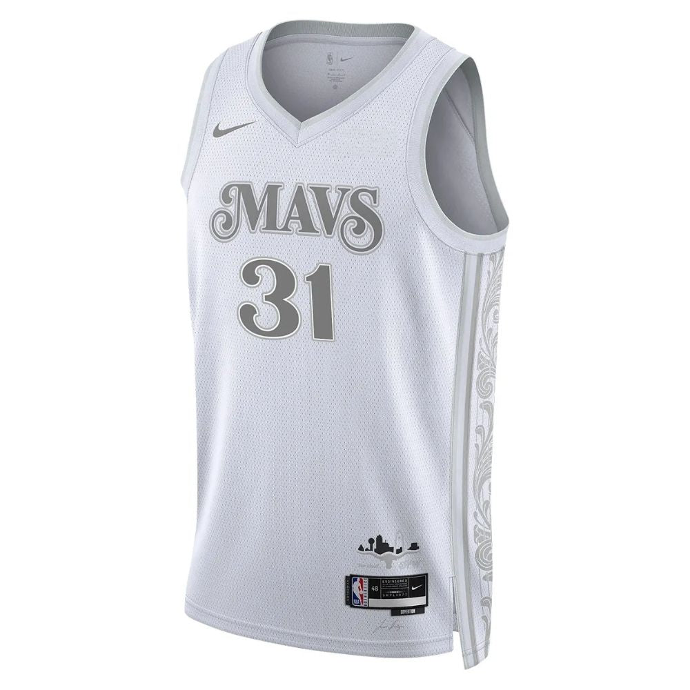 Regata NBA Dallas Mavericks City Edition 24/25 Swingman Jersey Klay Thompson 31 Branca