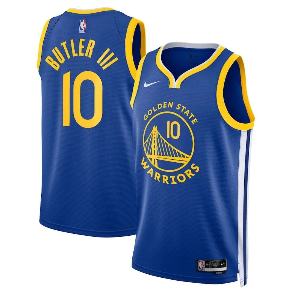 Regata NBA Golden State Warriors Icon Edition Swingman Jersey Azul Royal Jimmy Butler III 10