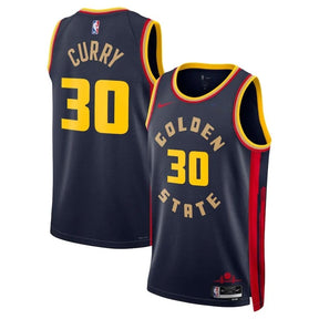 Regata NBA Golden State Warriors Navy City Edition 24/25 Swingman Jersey  Stephen Curry 30