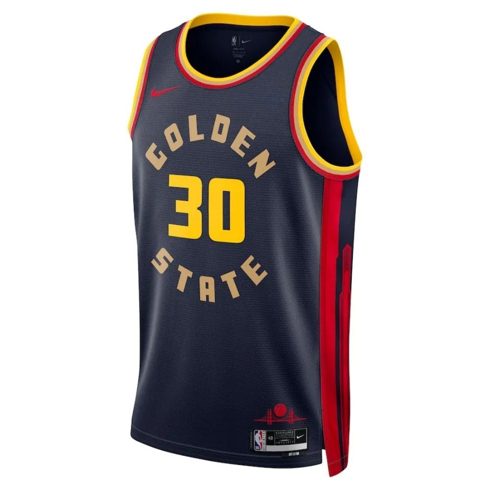 Regata NBA Golden State Warriors Navy City Edition 24/25 Swingman Jersey  Stephen Curry 30
