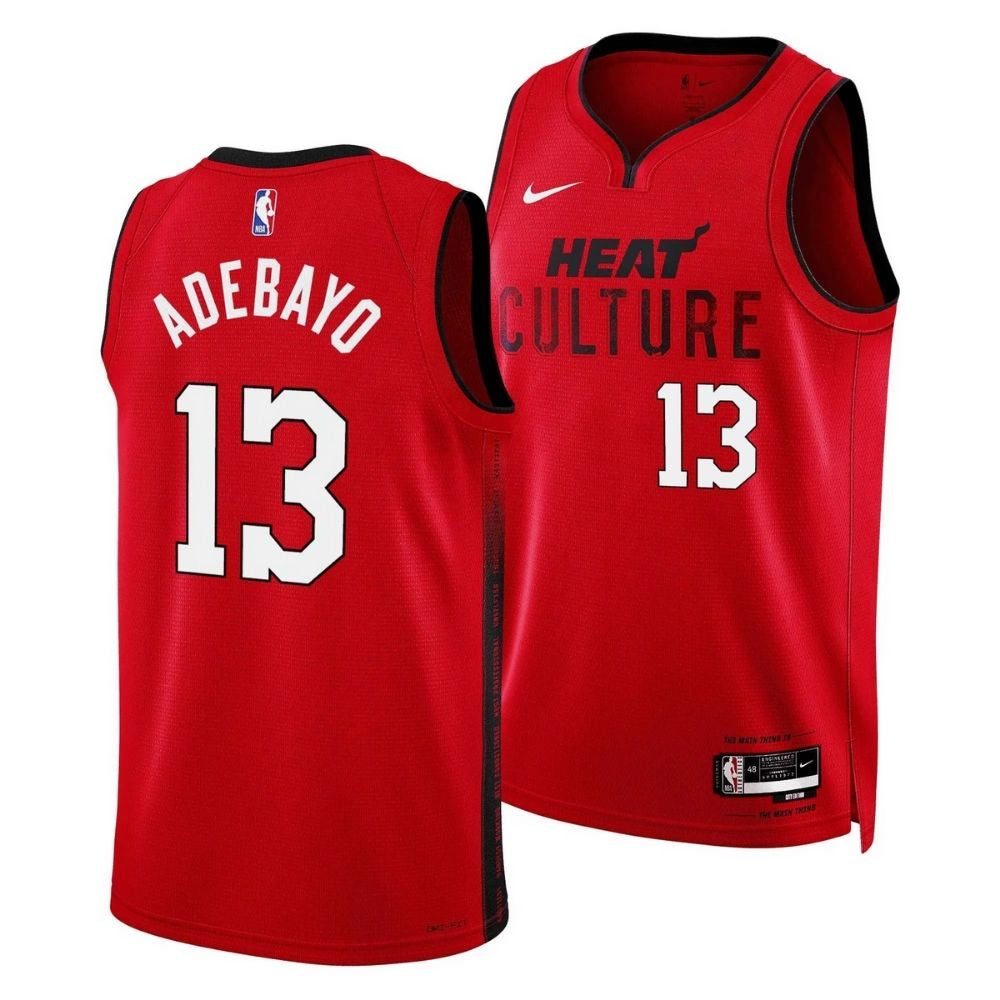 Regata NBA Miami Heat City Edition 25/26 Swingman Jersey Bam Adebayo 13 Vermelha